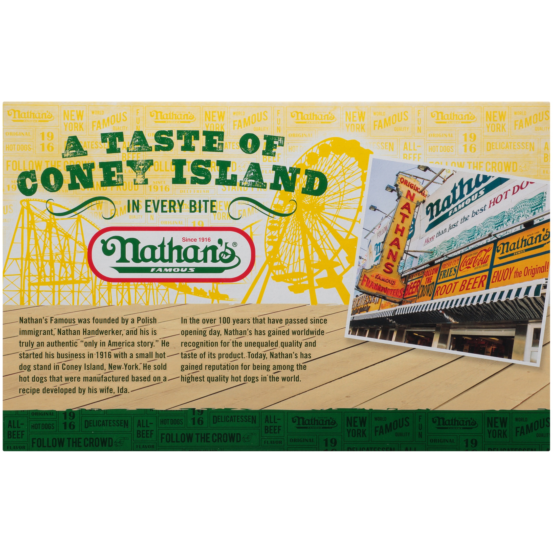 Nathan's Famous Coney Island Beef Bagel Hot Dogs 20 oz | Shipt