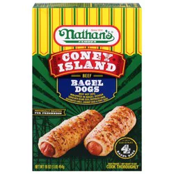 Nathan's Famous Coney Island Beef Bagel Dogs, 4 ct