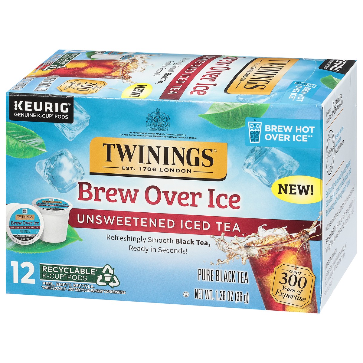 slide 12 of 14, Twinings K-Cup Pods Unsweetened Iced Tea - 12 ct, 12 ct