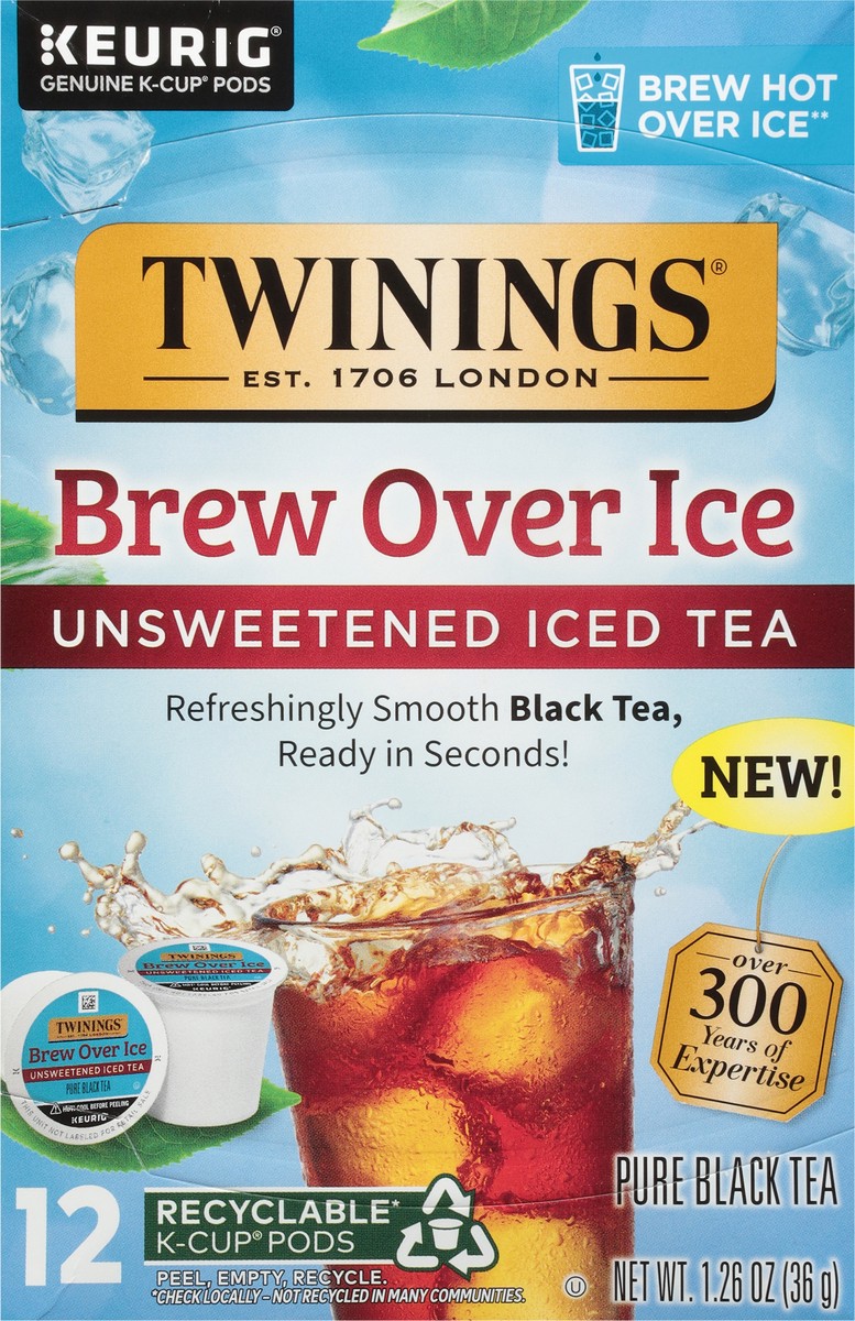 slide 5 of 14, Twinings K-Cup Pods Unsweetened Iced Tea - 12 ct, 12 ct
