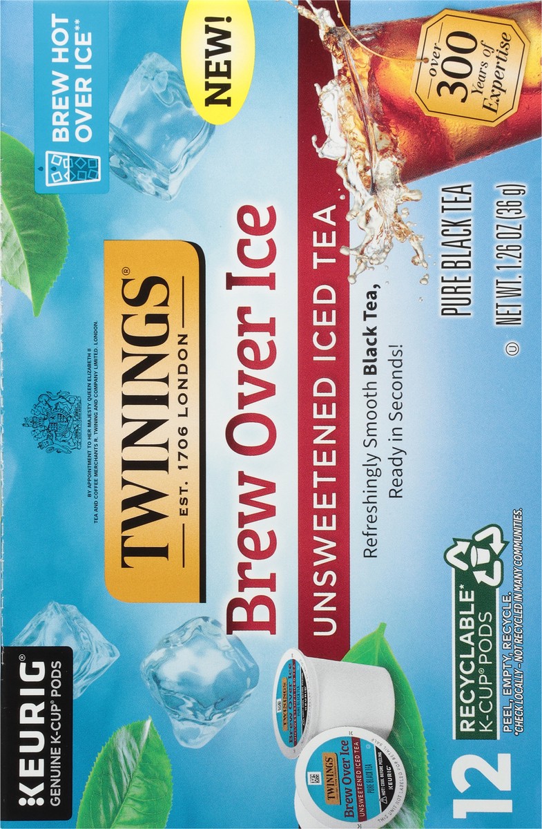 slide 7 of 14, Twinings K-Cup Pods Unsweetened Iced Tea - 12 ct, 12 ct