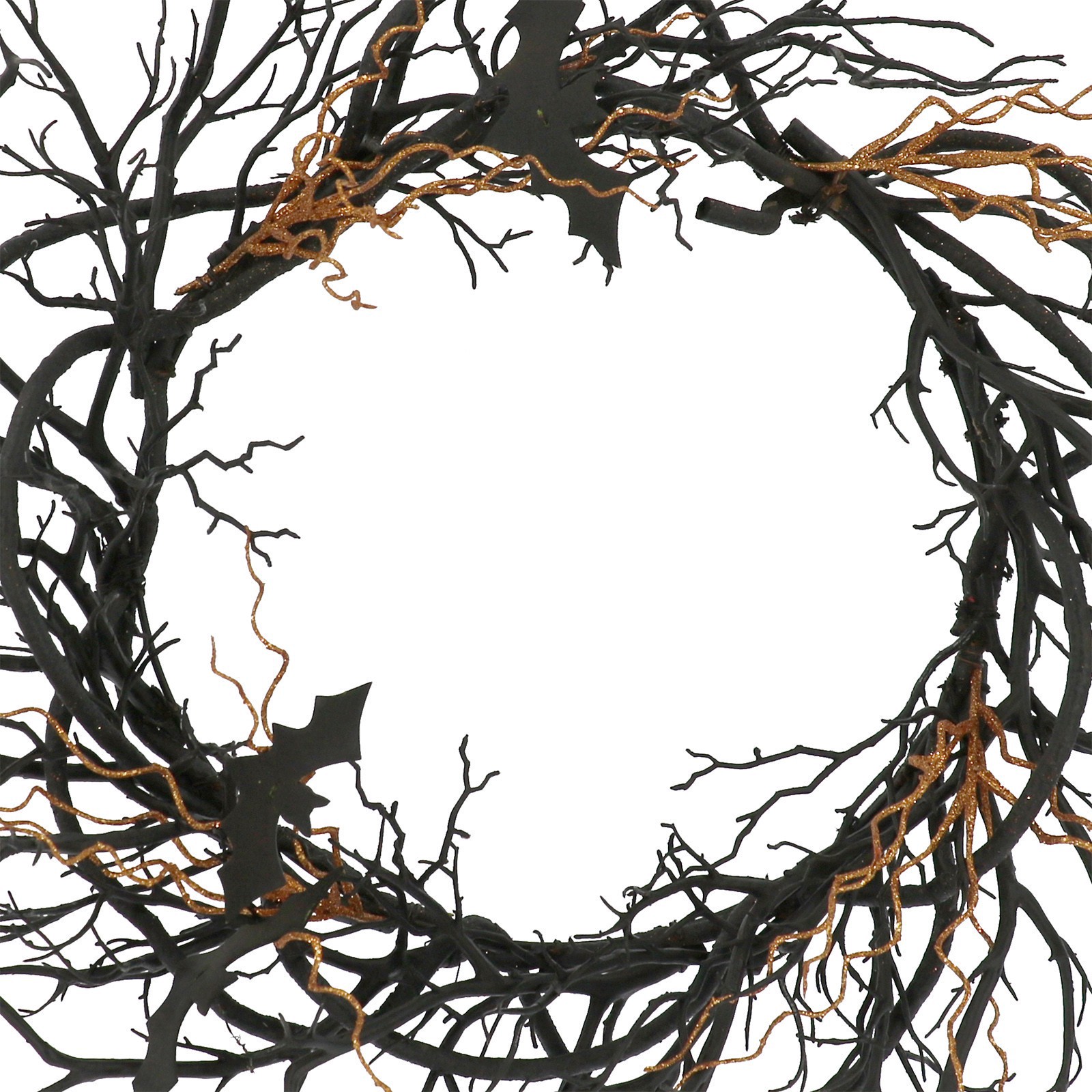 slide 3 of 3, 24" Black Bat Wreath By Ashland, 24 in
