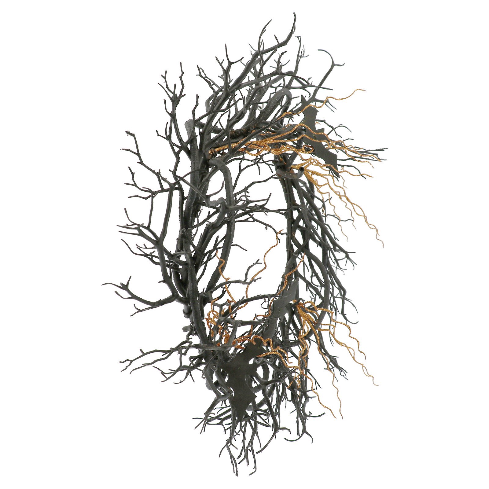 slide 2 of 3, 24" Black Bat Wreath By Ashland, 24 in