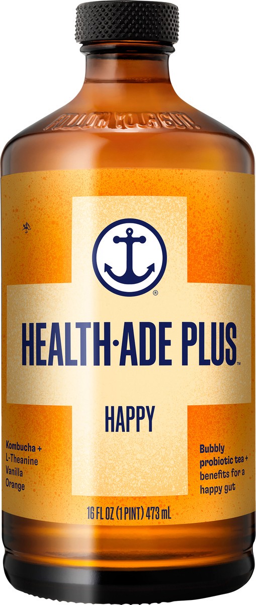 slide 5 of 9, Health-Ade Plus Happy Vanilla Orange Kombucha - 16 fl oz, 16 fl oz