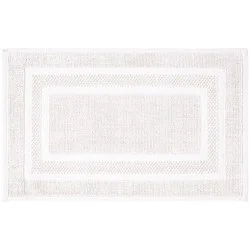 HD Designs Antimicrobial Bath Rug - Bright White