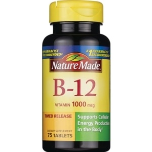 slide 1 of 1, Nature Made Vitamin B-12 Timed Release Tablets 1000 Mcg, 75 ct