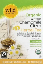 Wild Harvest Organic Chamomile-Citrus Tea - 16 ct