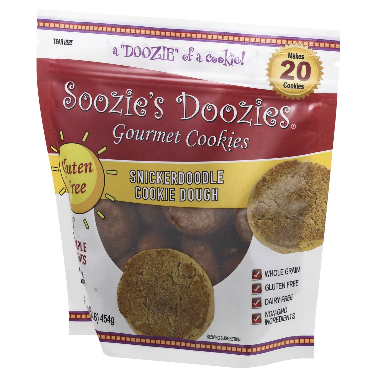 slide 3 of 13, Soozie's Doozies Gourmet Cookies Snickerdoodle Cookie Dough 16 oz, 16 oz