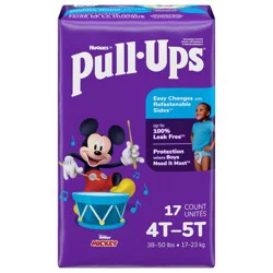 Pull-Ups Boys' Potty Training Pants, 4T-5T (38-50 lbs), 17 Count
