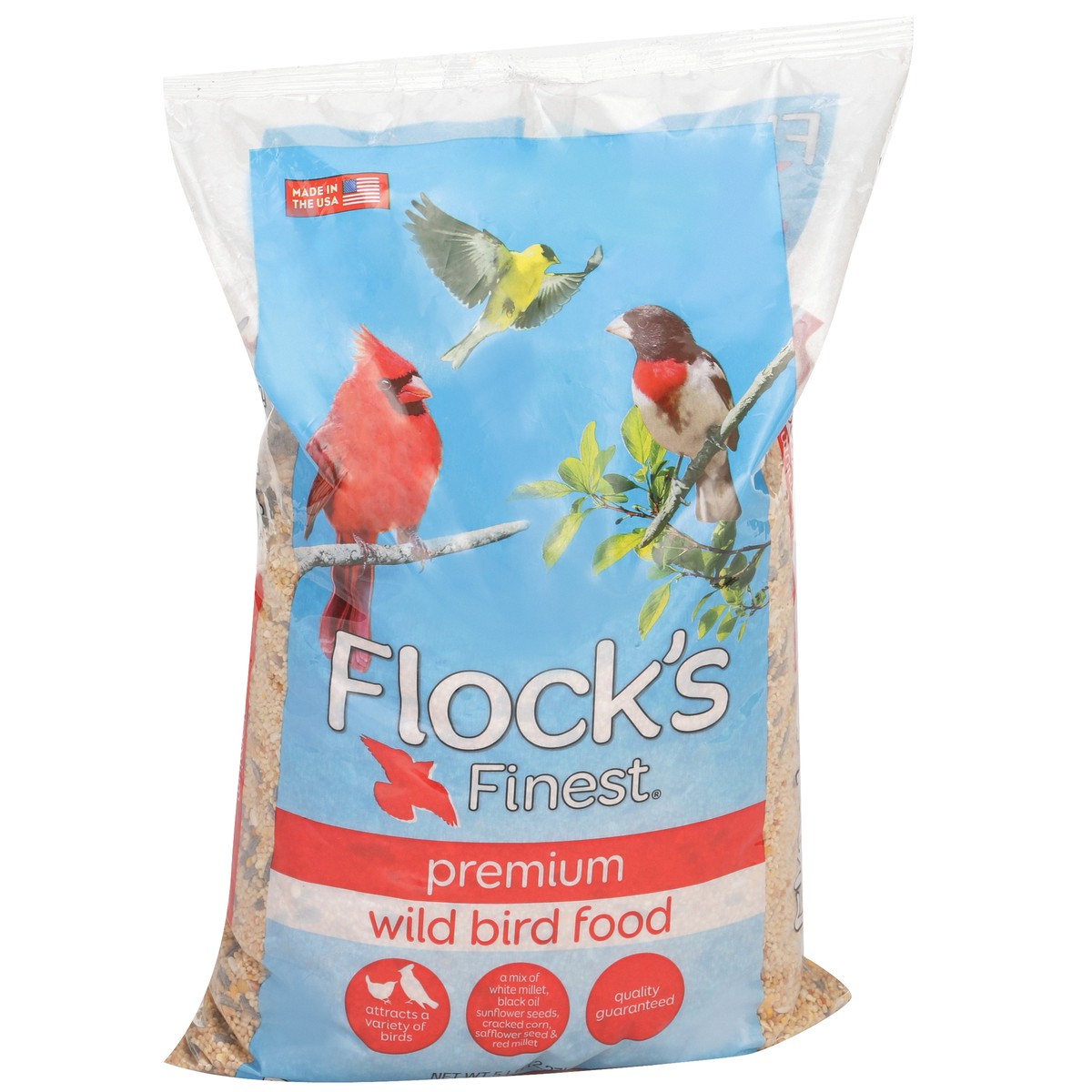 slide 5 of 8, Flock's Finest Premium Wild Bird Food, 5 lb