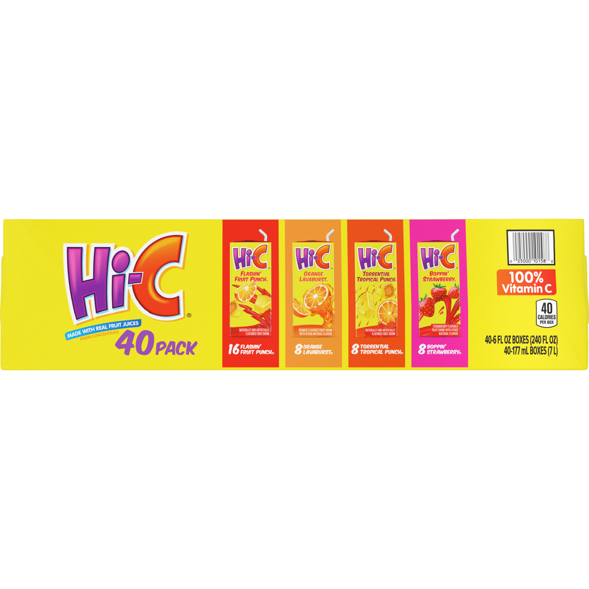 slide 5 of 5, Hi-C Variety Pack Cartons, 6 fl oz, 40 Pack, 40 ct