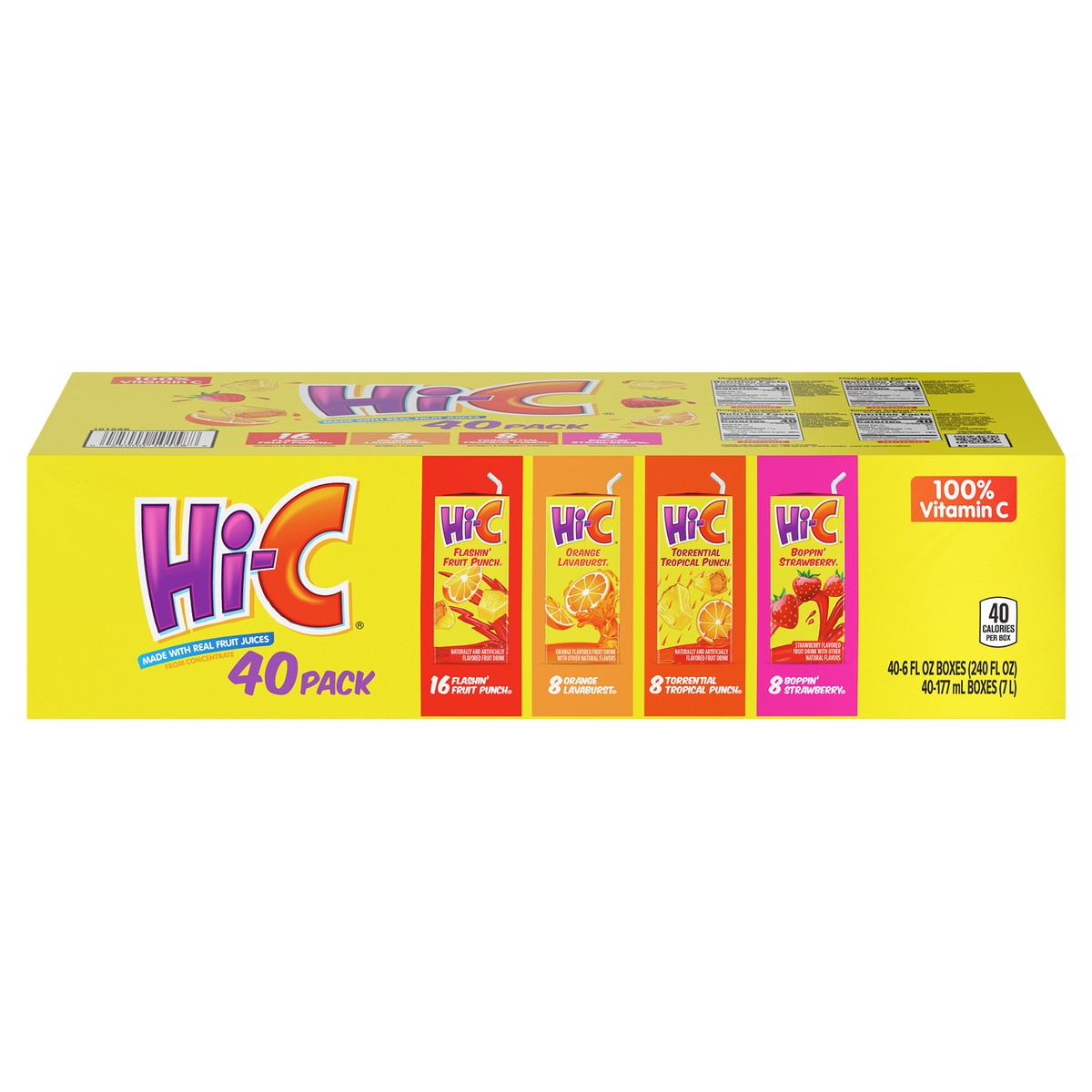 HiC Variety Pack Cartons 40 ct; 6 fl oz Shipt