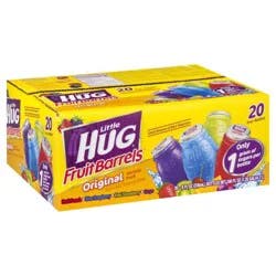 Little Hug Fruit Barrels, Original, Kids Drinks Variety Pack, 20 Count, 8 fl oz Bottles