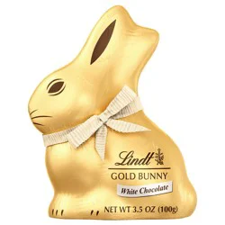 Lindt GOLD BUNNY White Chocolate Candy, 3.5 oz.