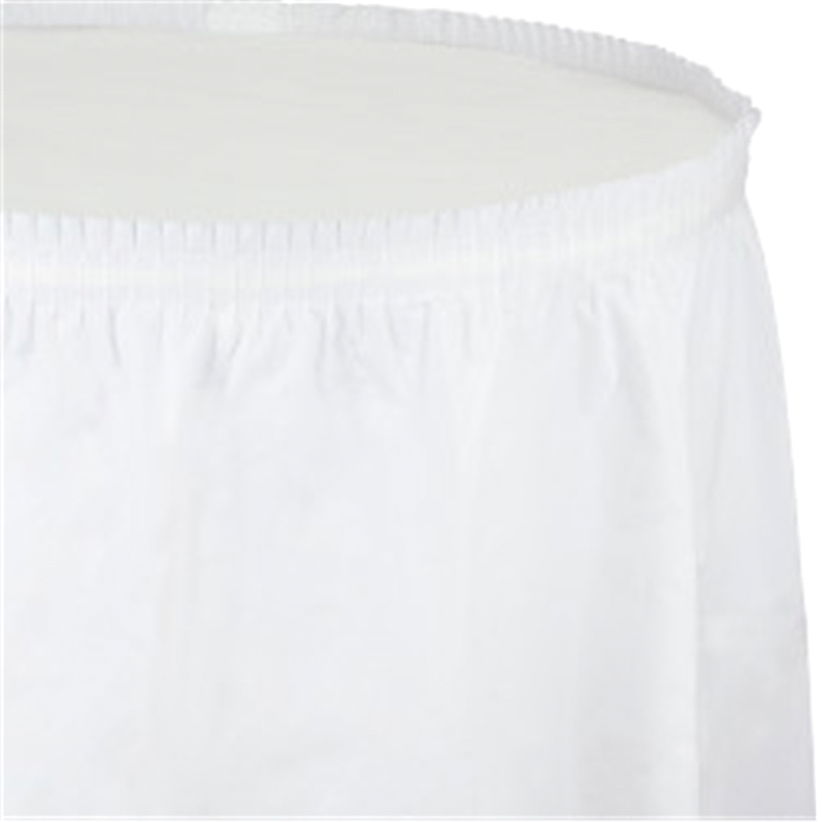 slide 1 of 1, White Tableskirt, 1 ct