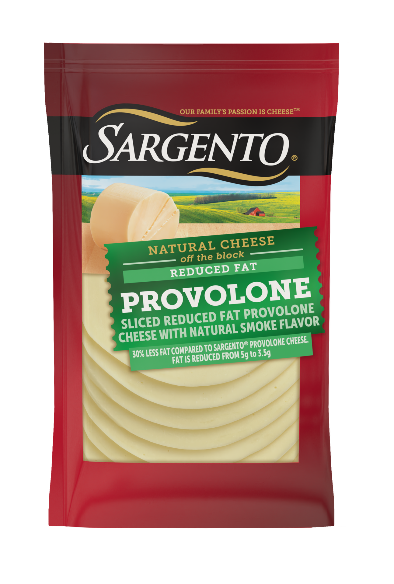 slide 1 of 9, Sargento Sliced Reduced Fat Provolone Natural Cheese with Natural Smoke Flavor, 10 Slices, 10 ct