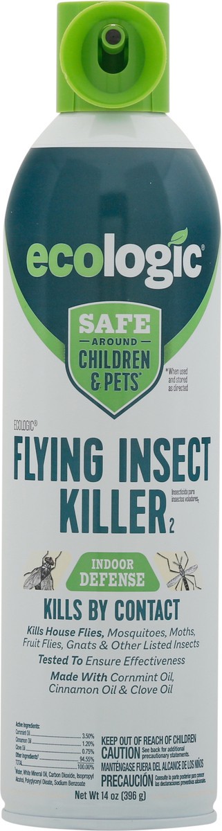 slide 6 of 9, EcoLogic Indoor Defense 2 Flying Insect Killer 14 oz, 14 oz