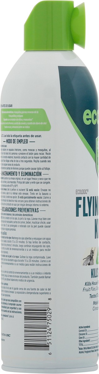 slide 7 of 9, EcoLogic Indoor Defense 2 Flying Insect Killer 14 oz, 14 oz