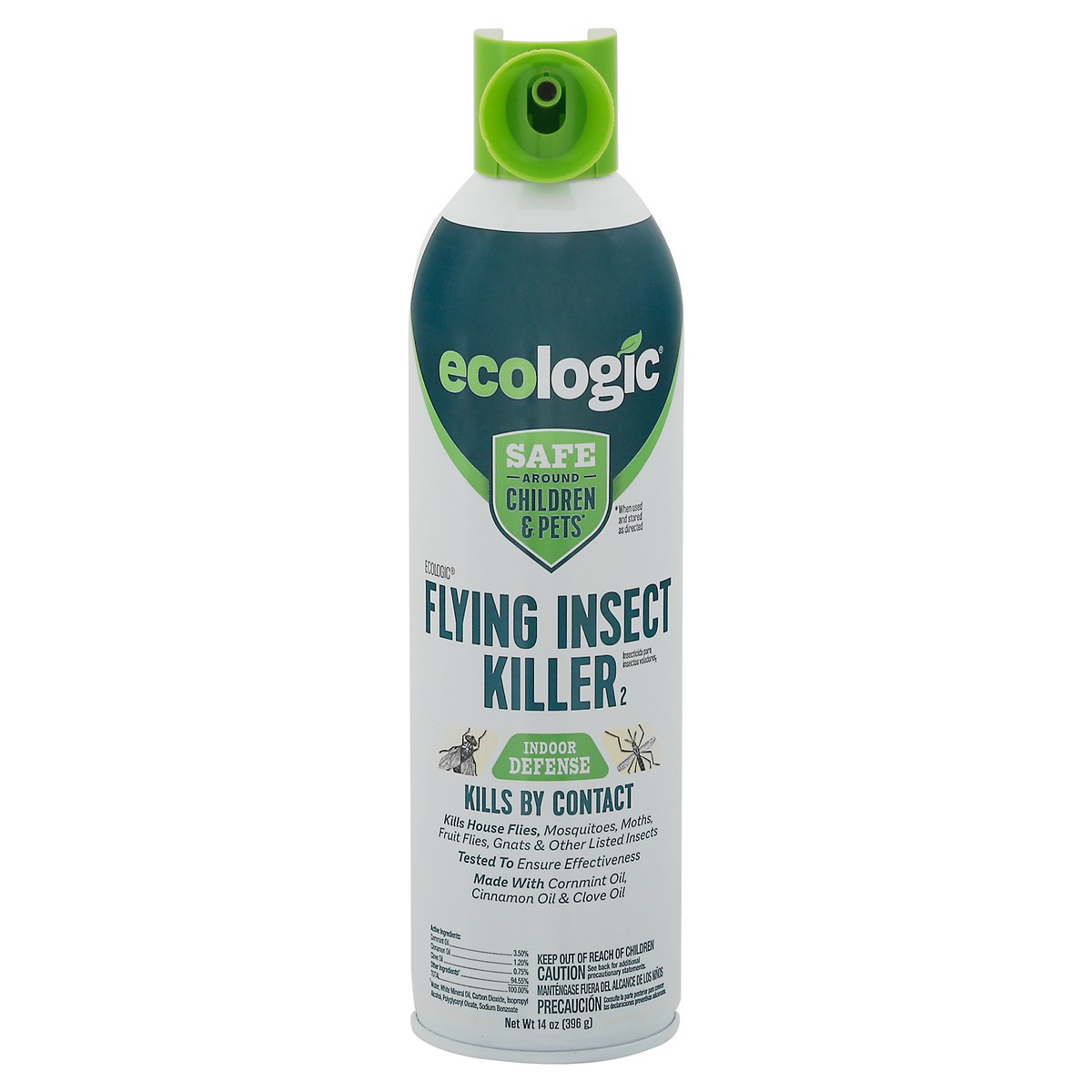 slide 1 of 9, EcoLogic Indoor Defense 2 Flying Insect Killer 14 oz, 14 oz