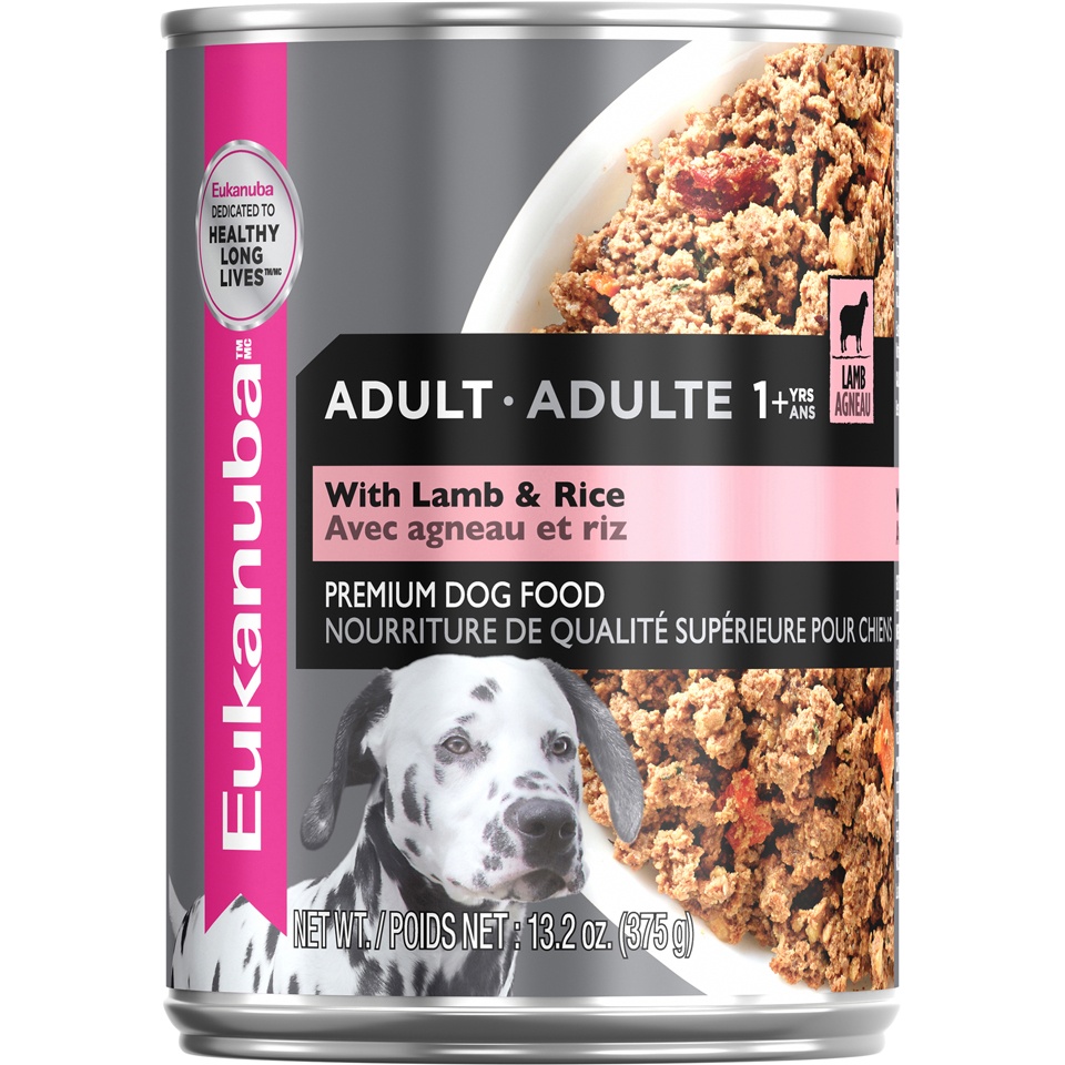 slide 1 of 7, Eukanuba with Lamb & Rice Dinner Premium Dog Food, 13.2 oz