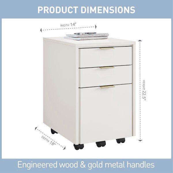 slide 3 of 6, Realspace® 18""D Wood Vertical 3-Drawer File Cabinet, Cannoli Cream, 1 ct