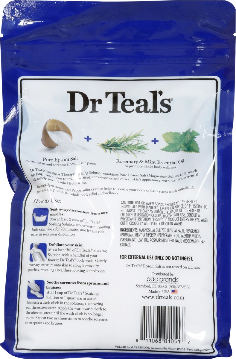 slide 8 of 9, Dr. Teal's Wellness Therapy Epsom Salt Soaking Solution - 3lb, 3 lb