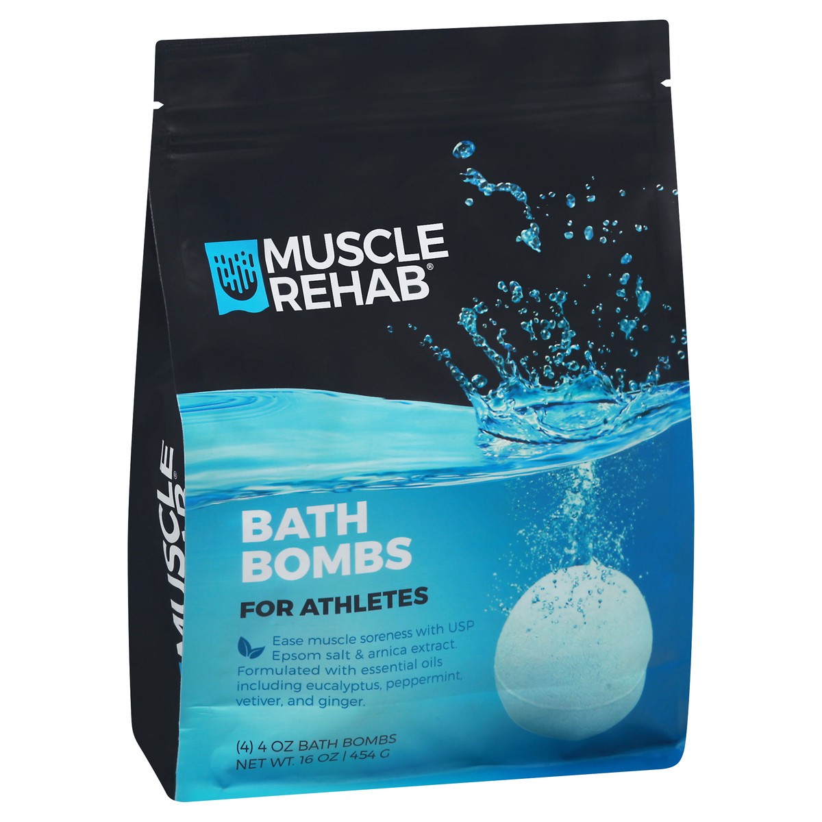 slide 10 of 13, Muscle Rehab for Athletes Bath Bombs 4 Bath Bombs 4 oz 4 ea, 4 ct