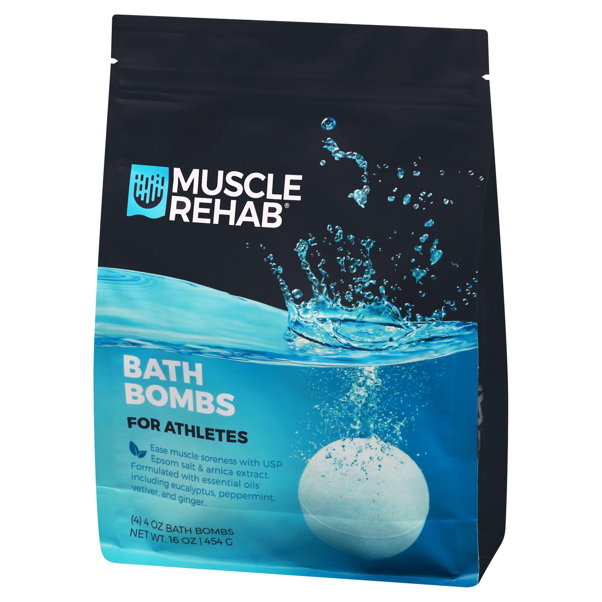 slide 7 of 13, Muscle Rehab for Athletes Bath Bombs 4 Bath Bombs 4 oz 4 ea, 4 ct