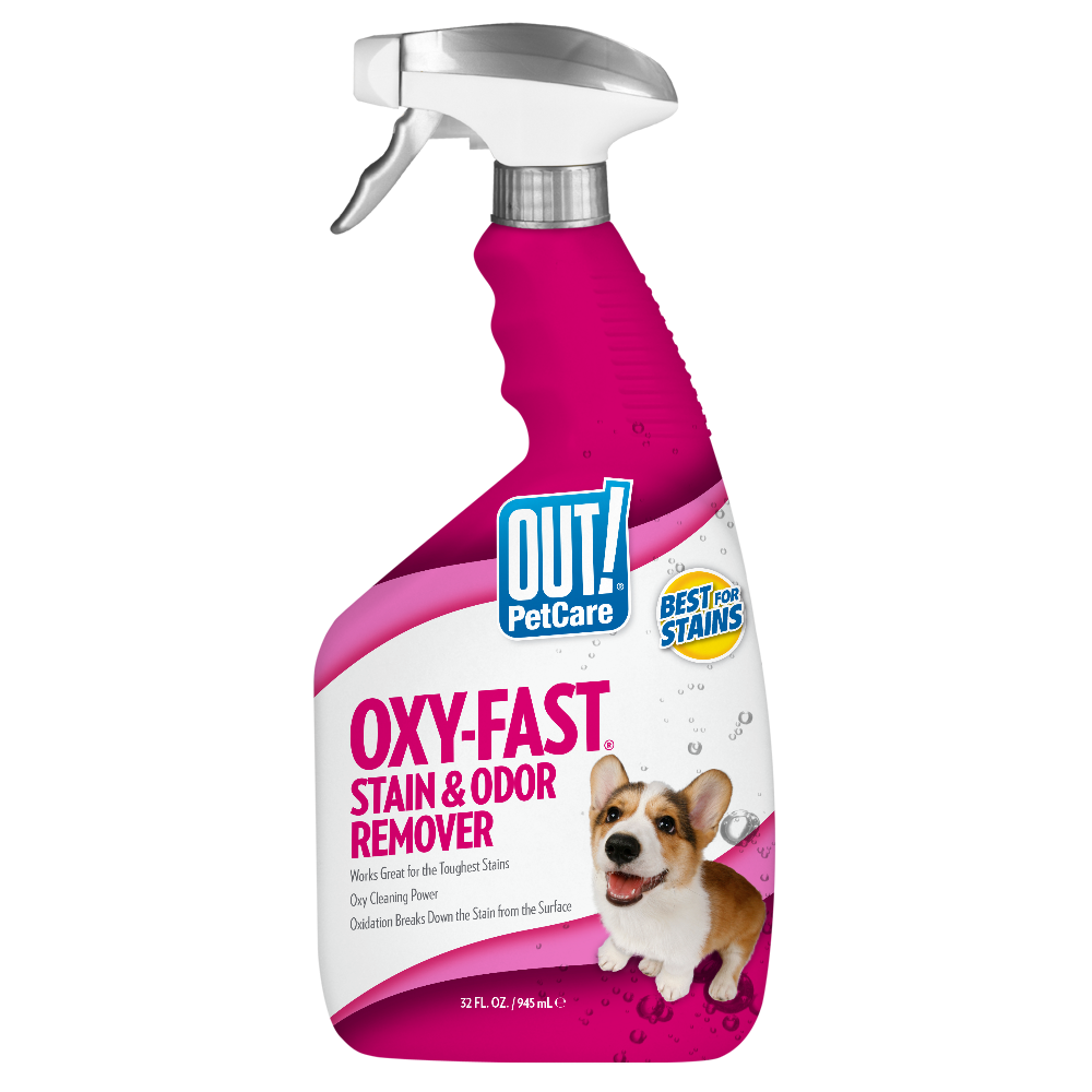 slide 1 of 1, OUT! Oxy-Fast Stain & Odor Remover, 32 fl oz