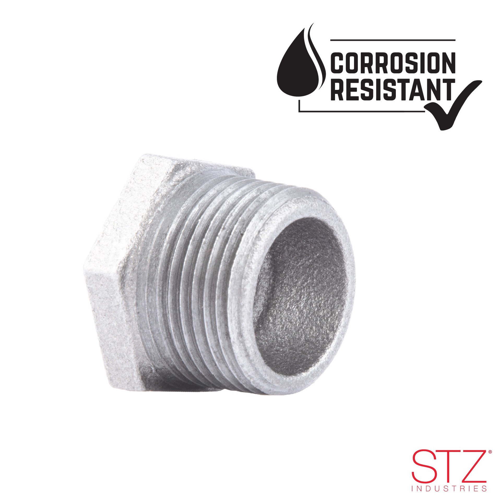 slide 2 of 6, Bushing Hex Galv 1X1/2, 1 ct