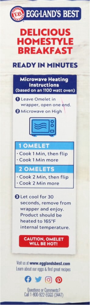 slide 2 of 6, Eggland's Best Egg Whites Gouda Cheese and Spinach Omelets 7.8 oz, 7.8 oz