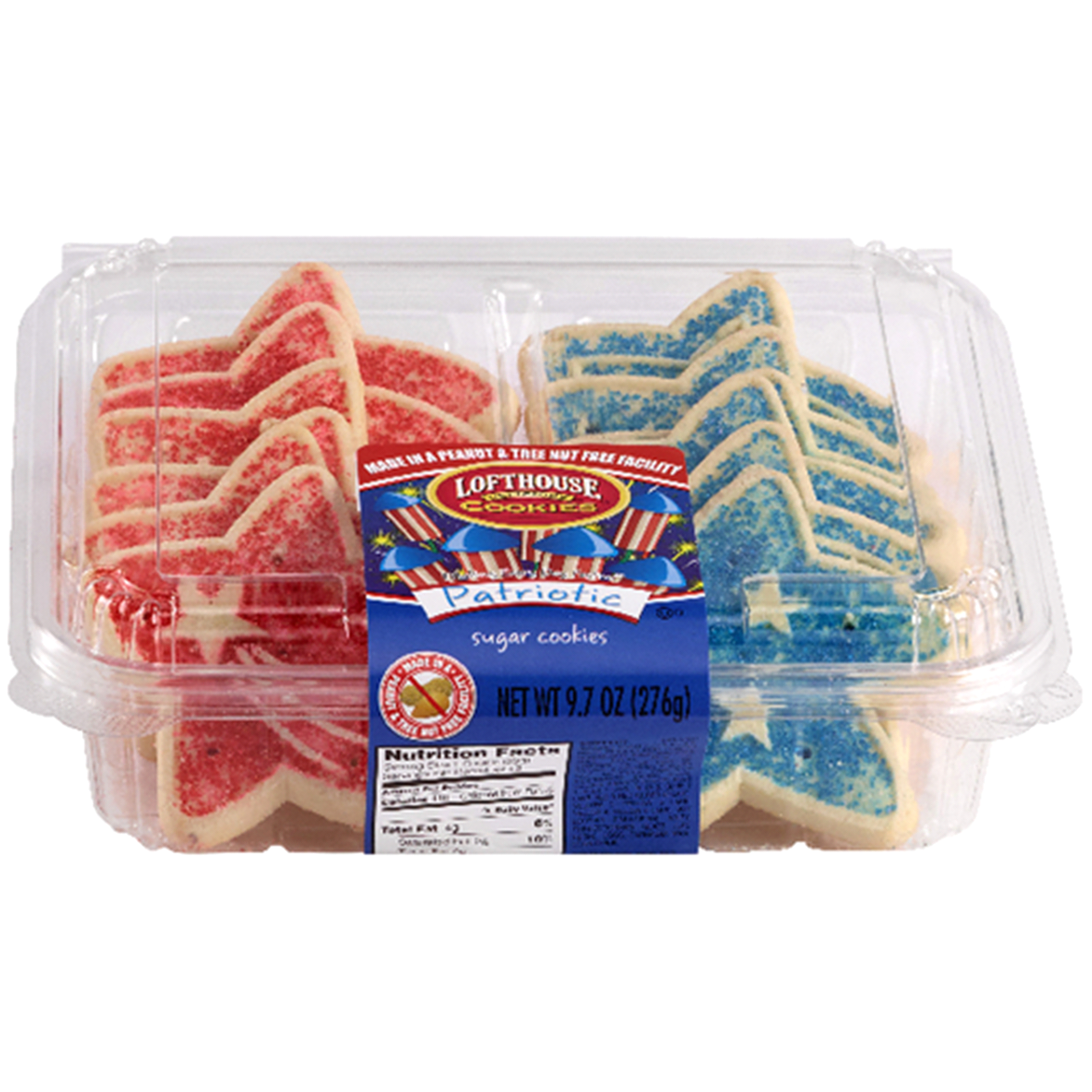 slide 1 of 1, Lofthouse Patriotic Shortbread Cookies, 9.7 oz., 11 oz