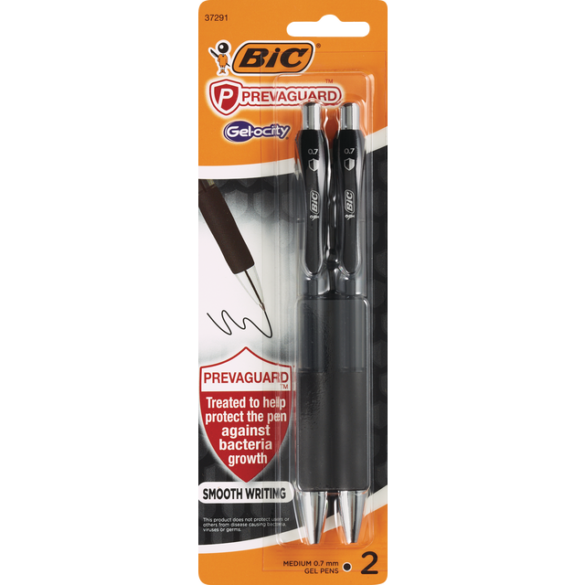 slide 1 of 2, Bic Gel-Ocity Medium 0.7Mm Gel Pens - Black, 1 ct
