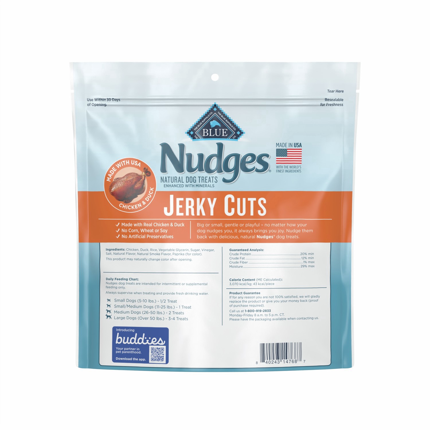 slide 2 of 28, Nudges Jerky Cuts Made with Real Duck, 453.59 g