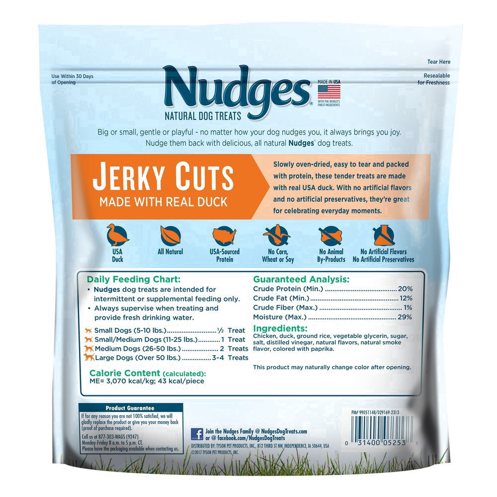 slide 9 of 28, Nudges Jerky Cuts Made with Real Duck, 453.59 g