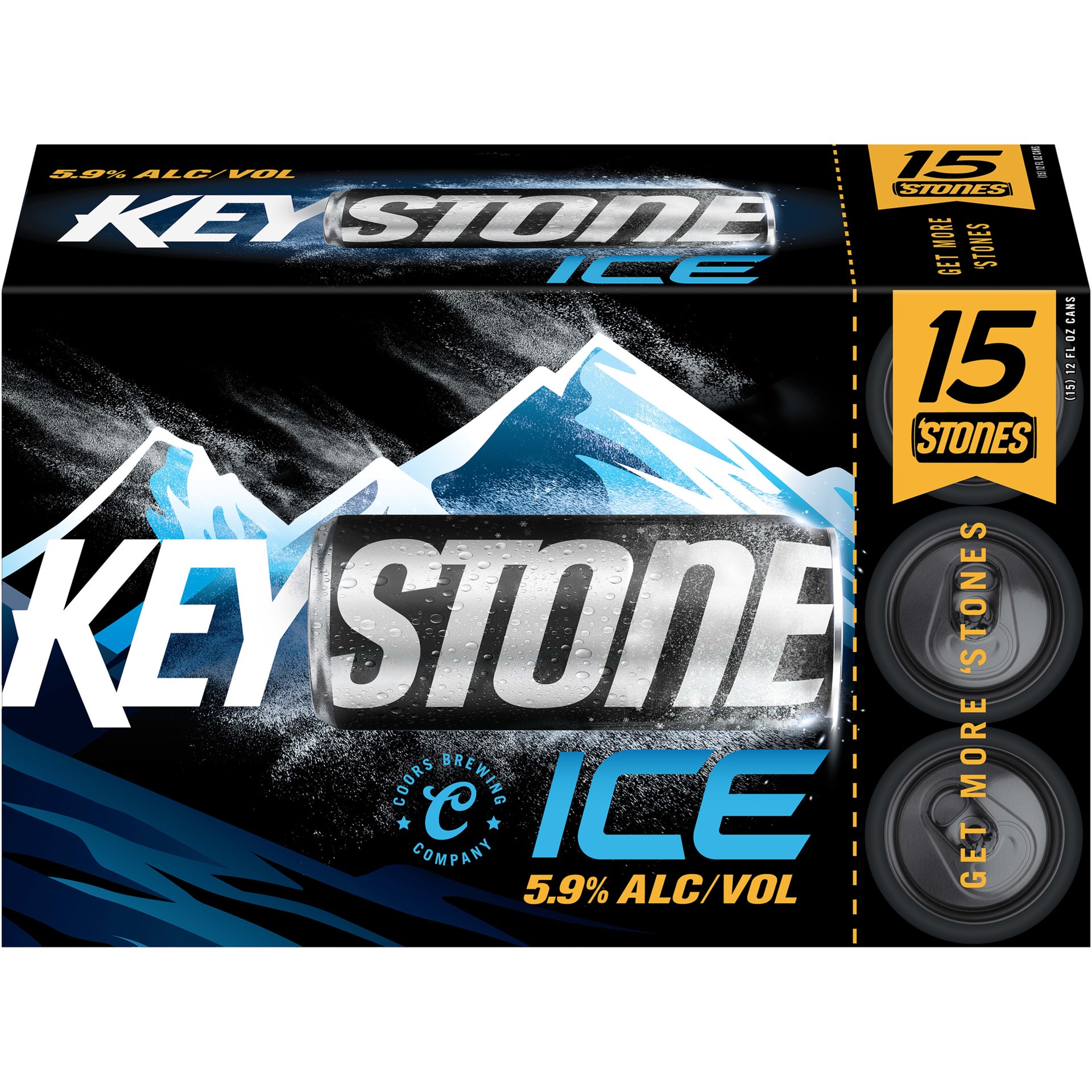 slide 2 of 5, Keystone Beer Ice 15Pk Cans, 15 ct; 12 oz