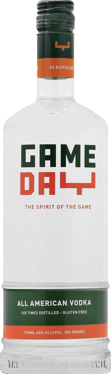slide 1 of 10, Game Day All American Vodka 750 ml, 750 ml