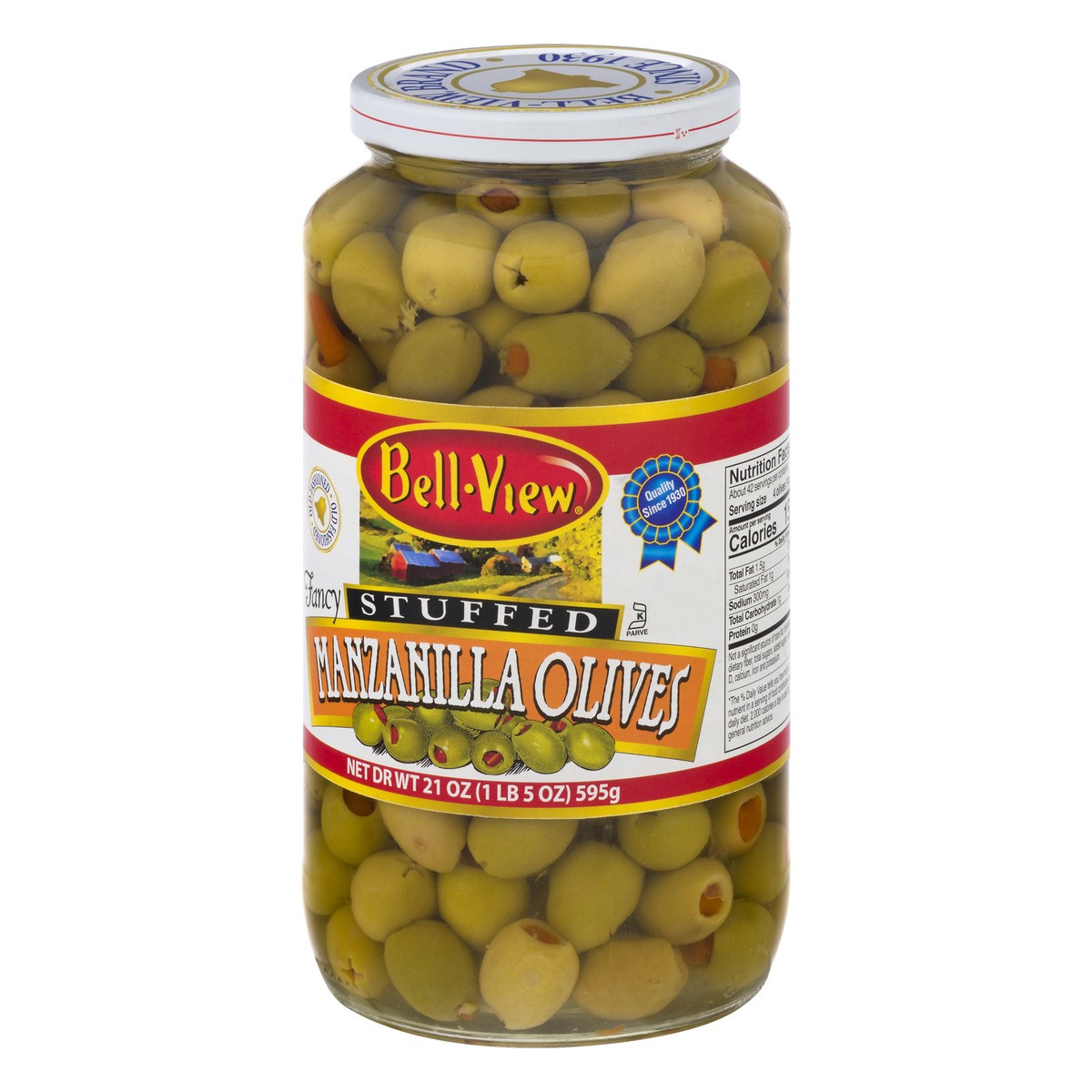 slide 7 of 9, Bell-View Stuffed Manzanilla Olives 21 oz, 21 oz