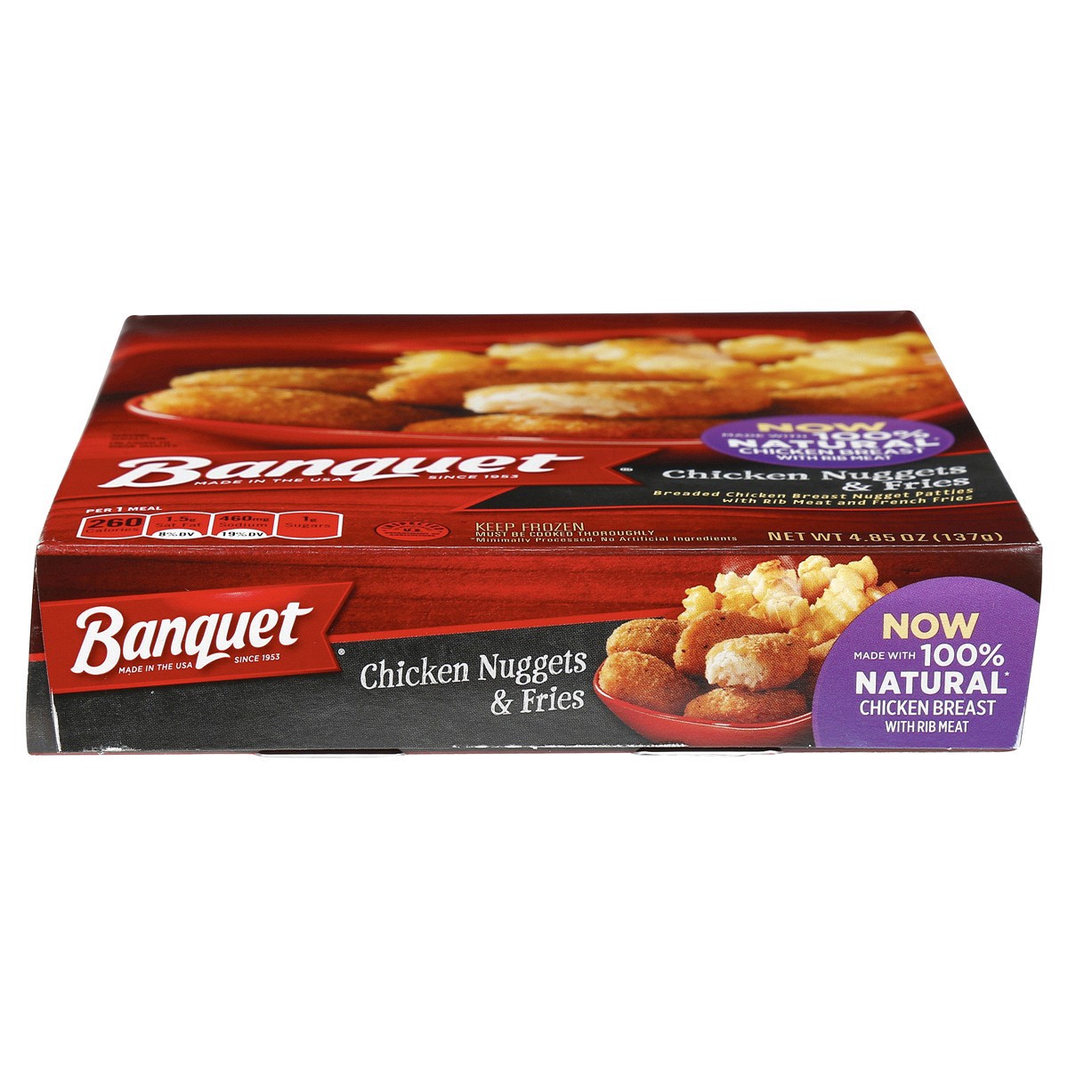slide 6 of 7, Banquet Basic Chicken Nuggets and Fries Frozen Single Serve Meal, 4.85 Ounce, 4.85 oz