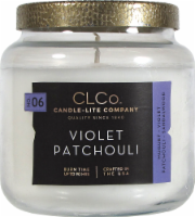 slide 1 of 1, Candle-Lite Clco Violet Patchouli Jar Candle, 14 oz