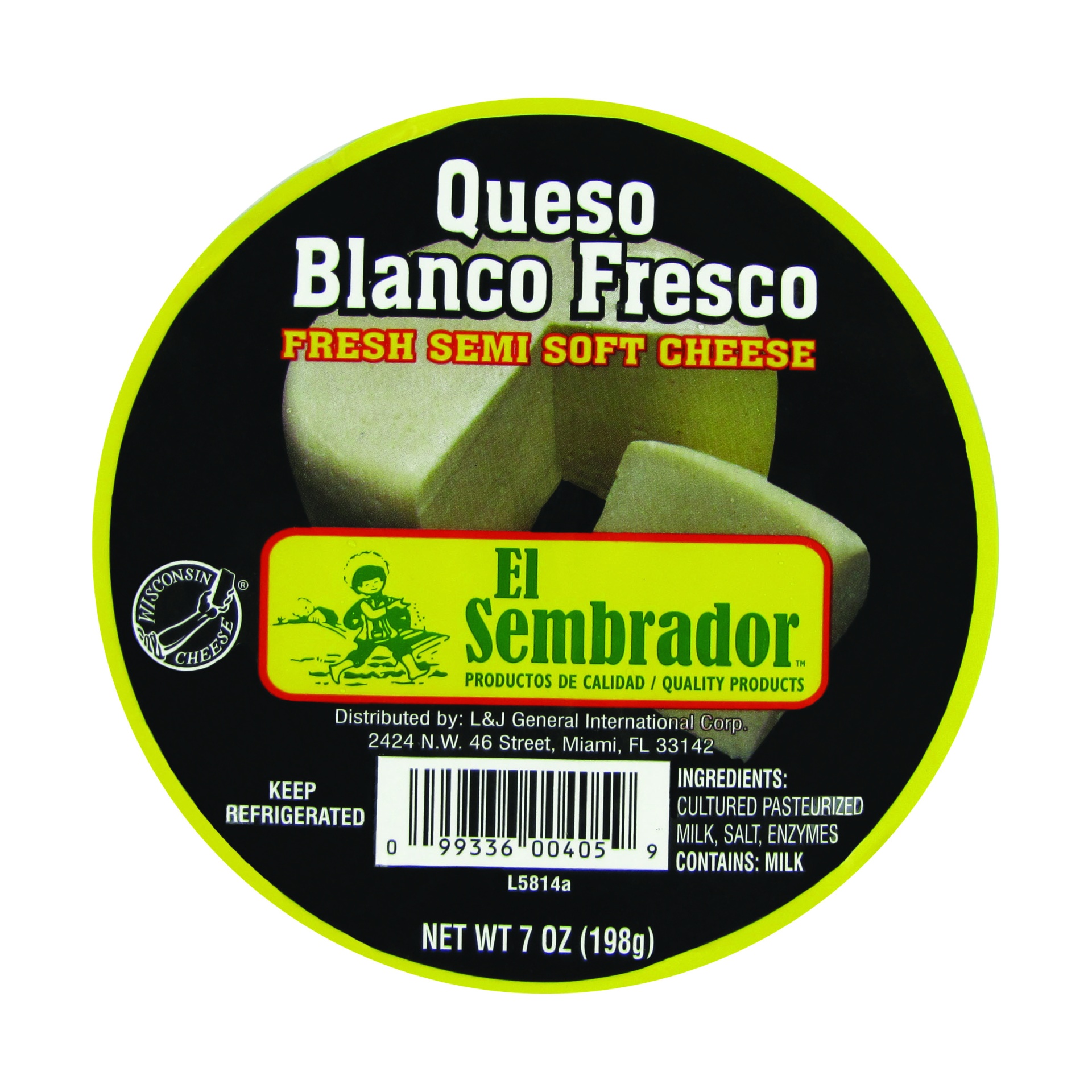 slide 1 of 5, El Sembrador Cheese 7 oz, 7 oz