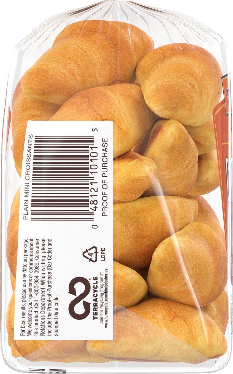 slide 6 of 9, Thomas' Plain Mini Croissants, 19 count, 11 oz, 19 ct