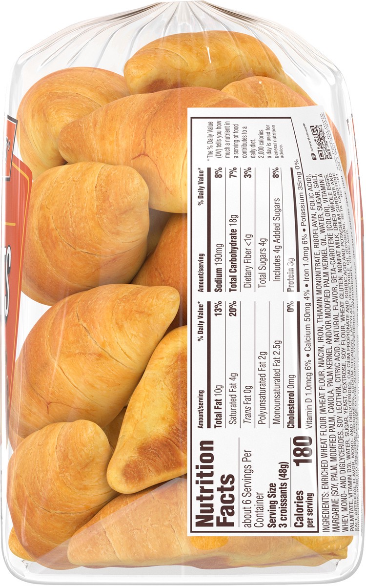 slide 7 of 9, Thomas' Plain Mini Croissants, 19 count, 11 oz, 19 ct