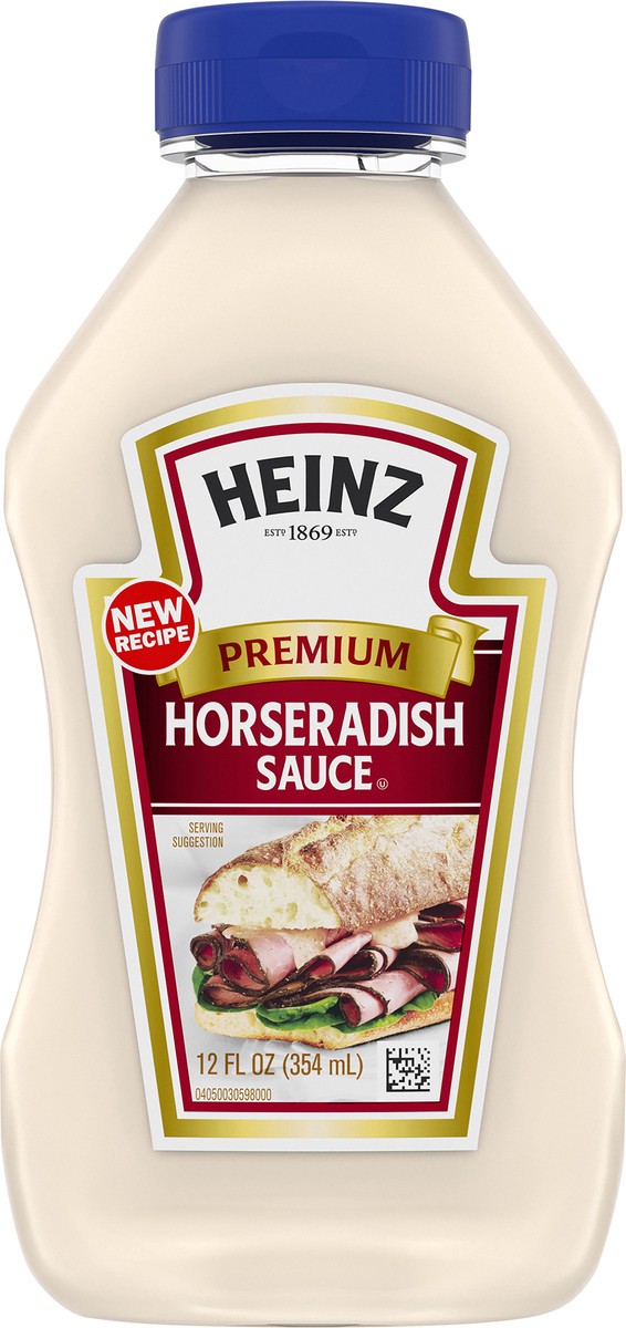 slide 1 of 9, Heinz Premium Horseradish Sauce 12 fl. oz. Squeeze Bottle, 12 fl oz