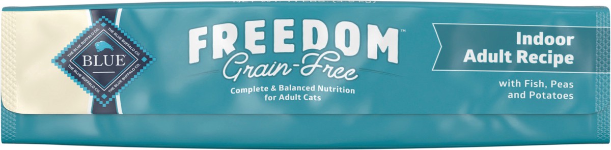 slide 3 of 9, Blue Buffalo Blue Freedom Grain-Free Adult Indoor Fish Recipe Dry Cat Food, 11 lb