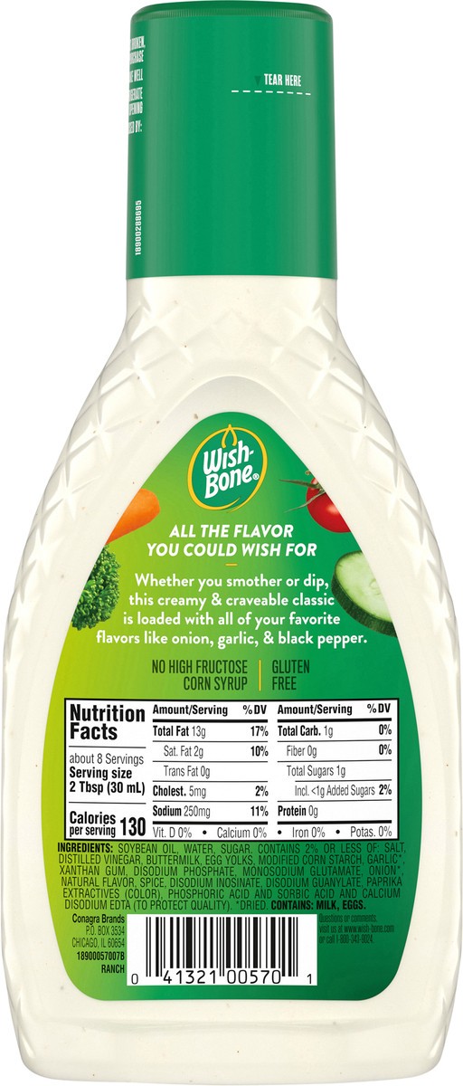 slide 9 of 12, Wish-Bone Ranch Dressing 8 fl oz, 8 fl oz