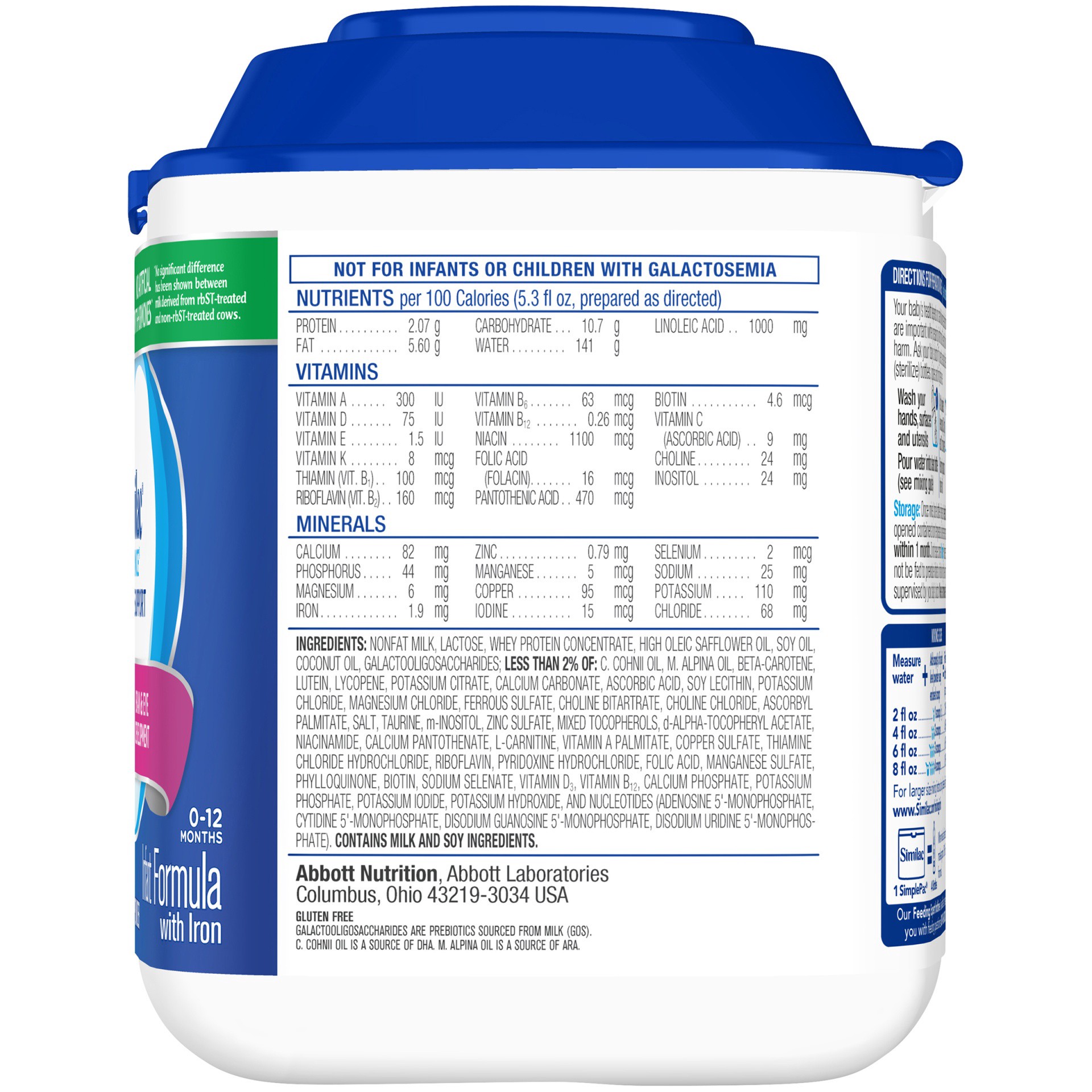 slide 6 of 7, Similac Infant Formula 1.45 lb, 1.45 lb