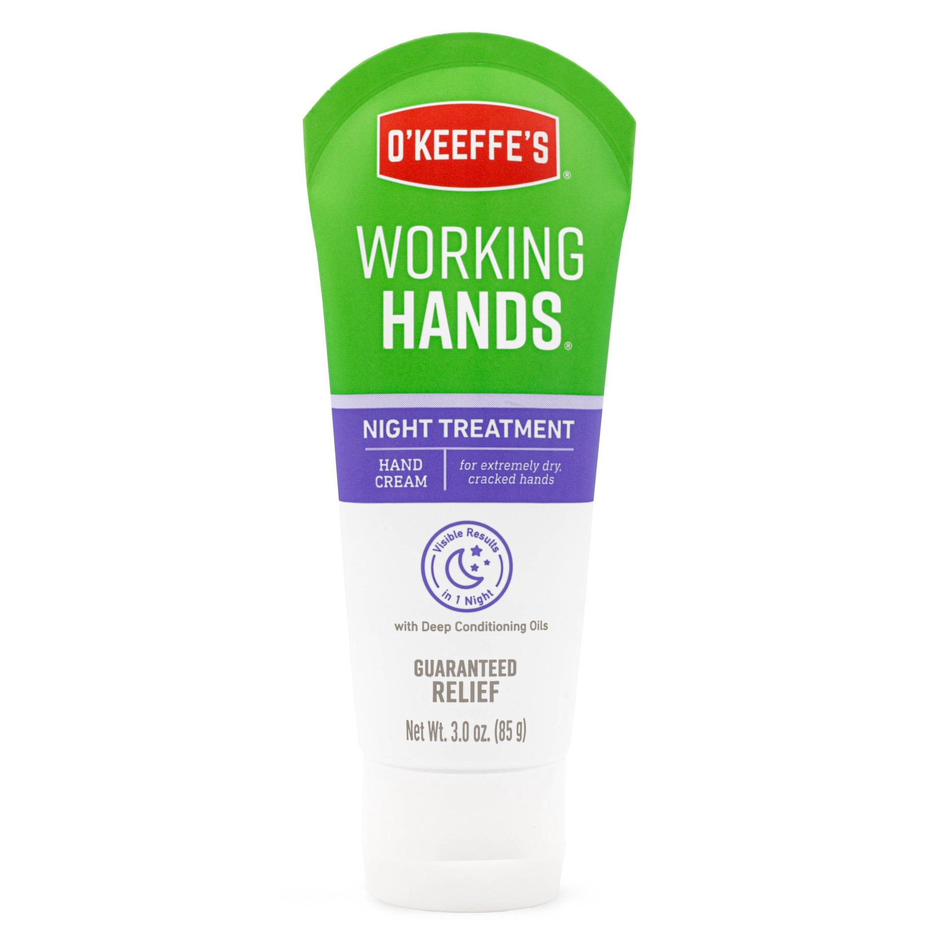 slide 1 of 6, O'Keeffe's Working Hands Night Treatment, 3 oz