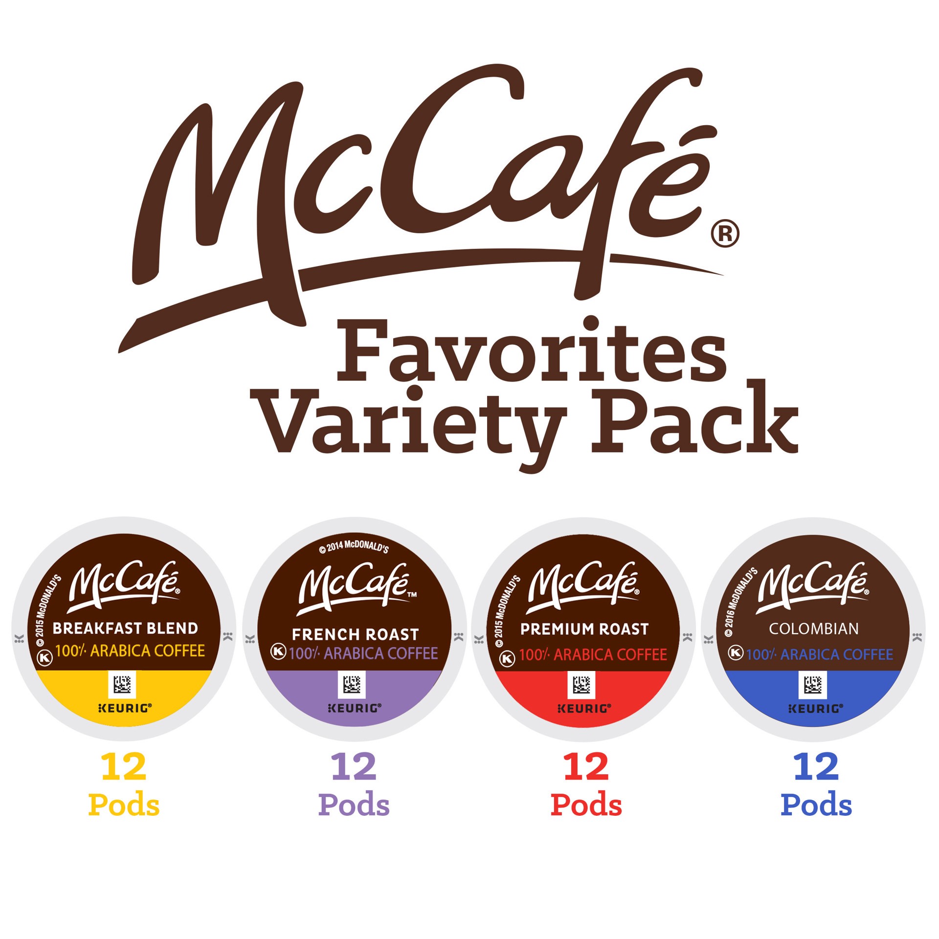 slide 2 of 4, McCafé Premium Roast Coffee, Single Serve Keurig K-Cup Pods, Medium Roast, 12 Count, 12 ct; 4.12 oz