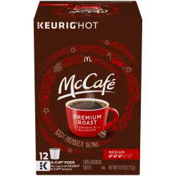 McCafe Premium Roast Medium Coffee K-Cup Pods, Caffeinated